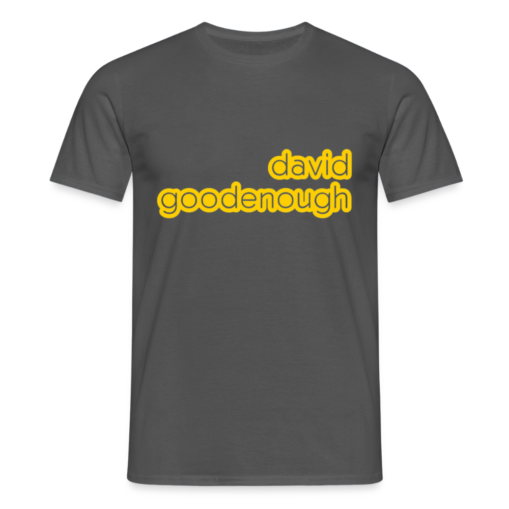 T-shirt Homme Noir Chiné David Goodenough Classic - charbon