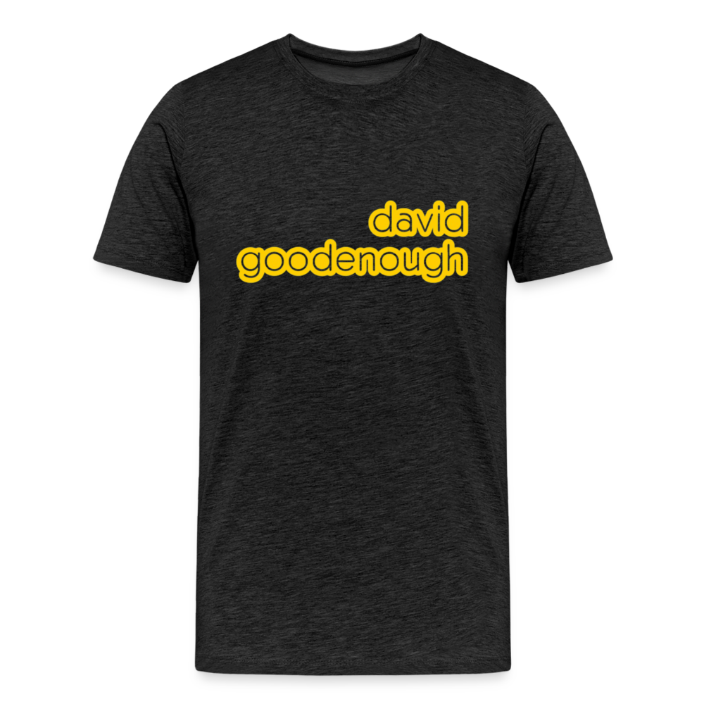 T-shirt Homme Noir Chiné David Goodenough Classic - charbon