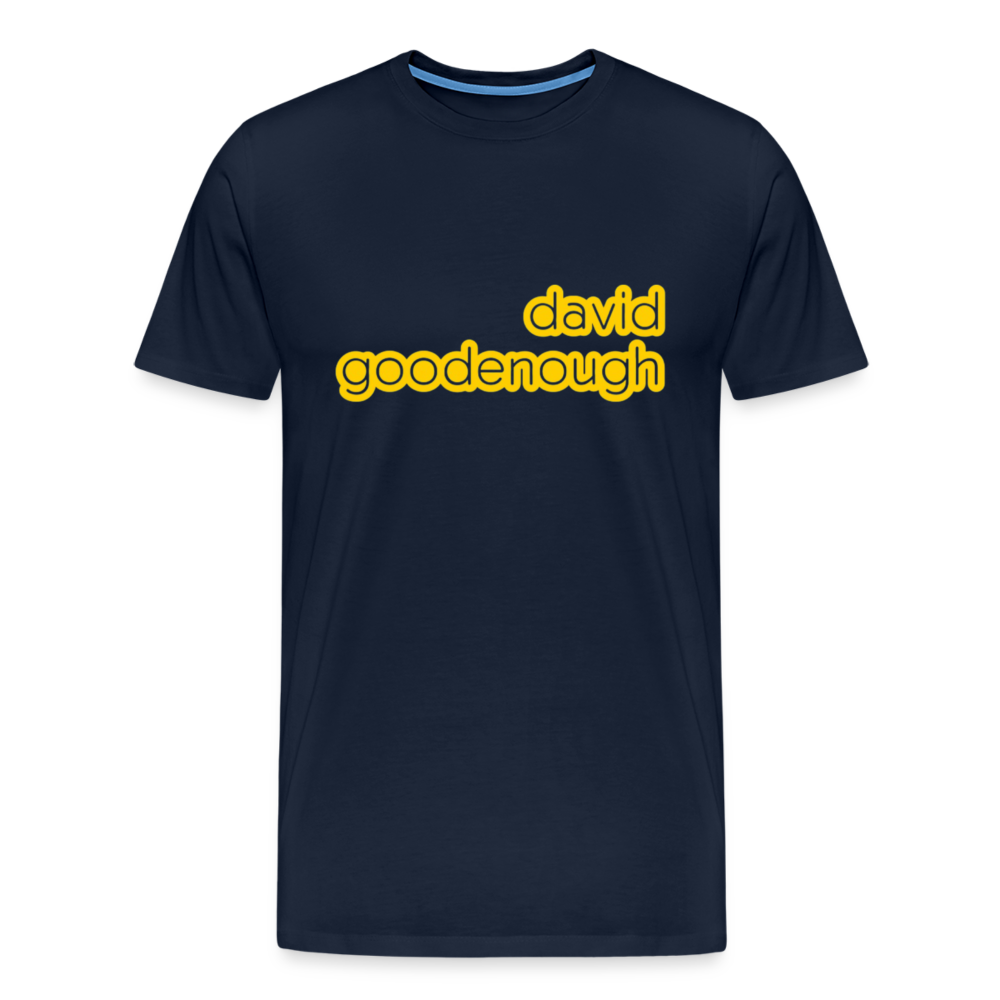 T-shirt Homme Bleu Marine David Goodenough Classic - bleu marine