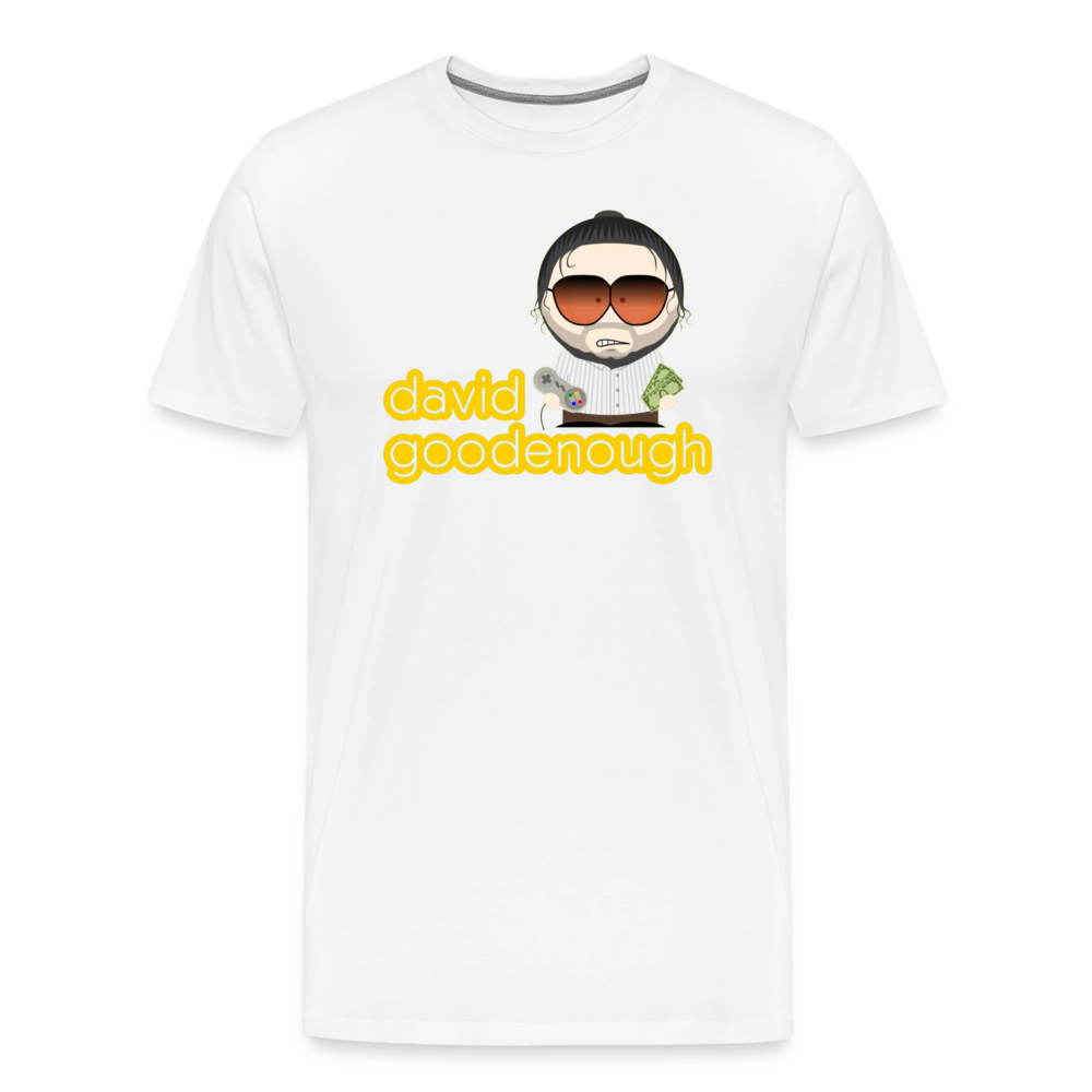 T-shirt Homme Blanc David Goodenough SP 2 - blanc