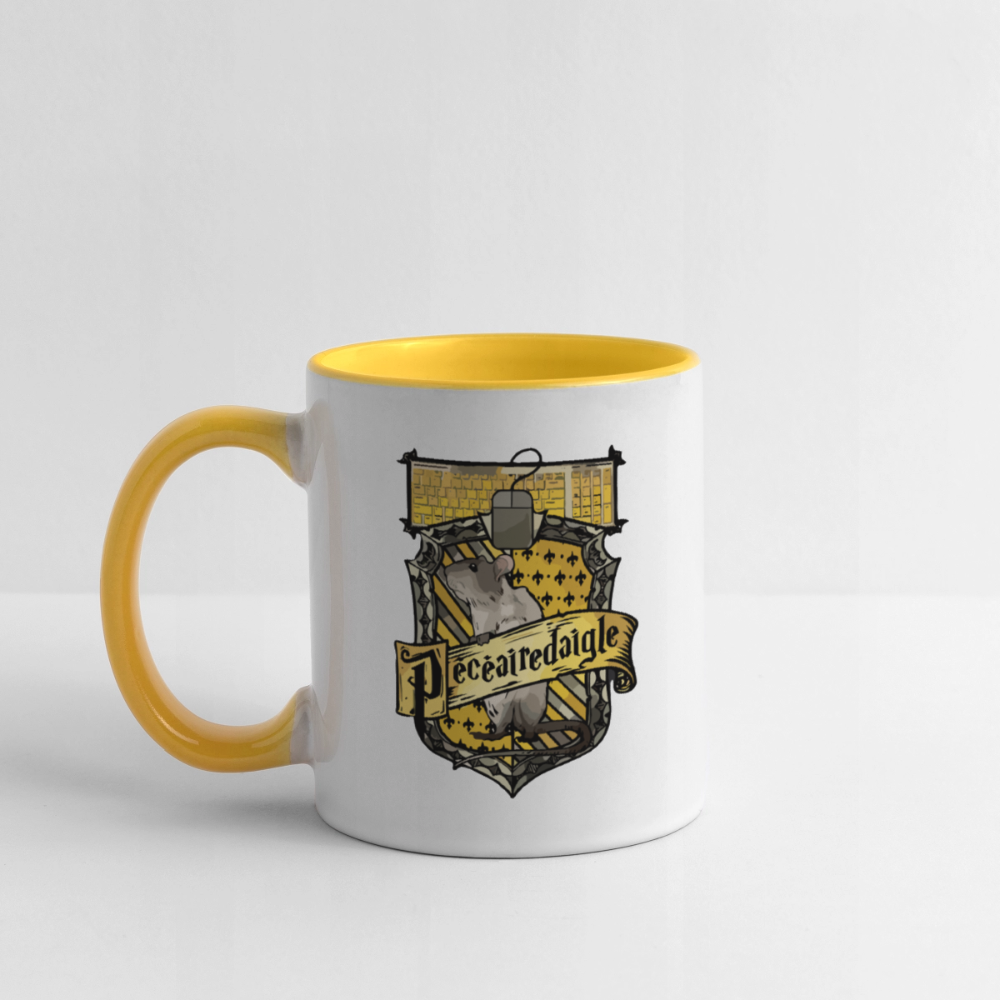 Mug Blanc et Jaune PECEAIREDAIGLE - blanc/jaune