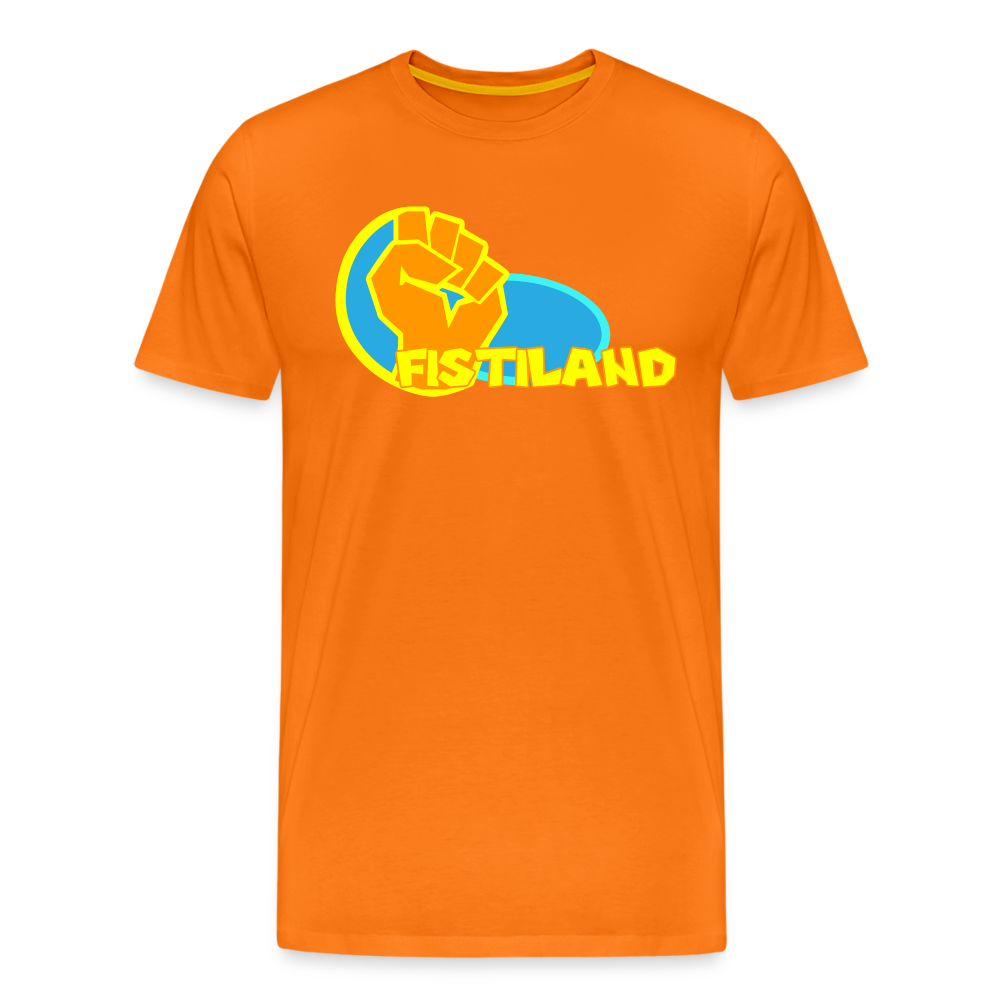 T-shirt Homme Orange FISTILAND Logo Classic - orange