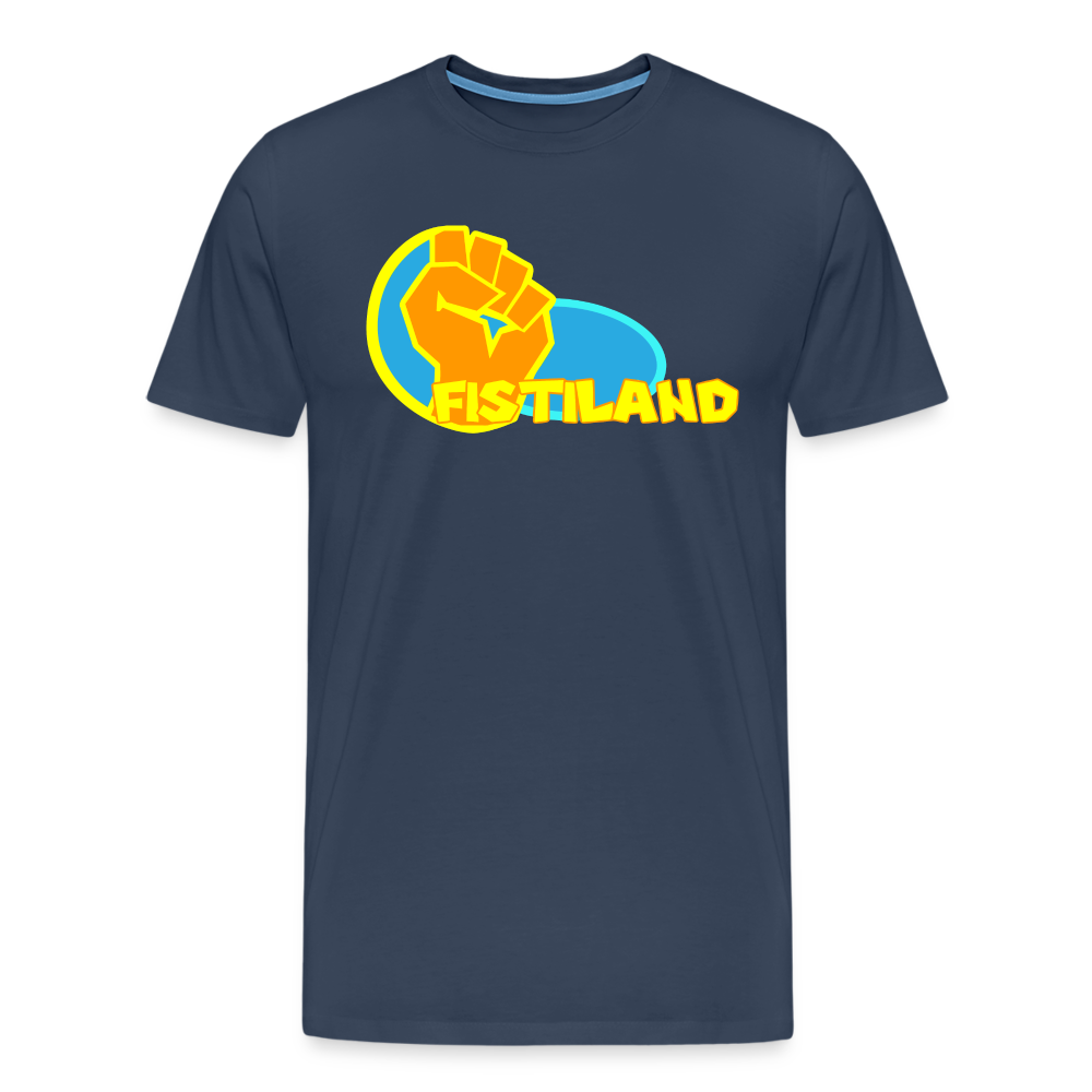 T-shirt Homme Bleu Marine FISTILAND Logo Classic - bleu marine