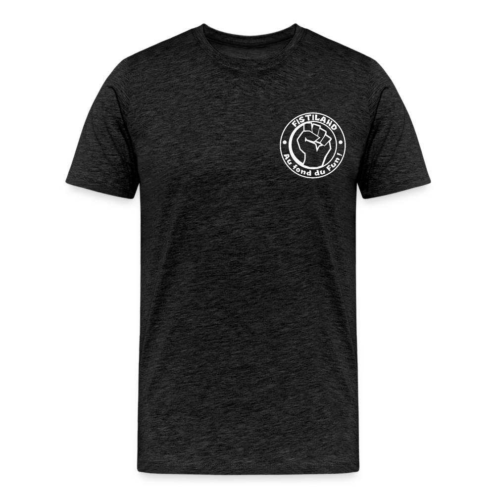 T-shirt Homme Charbon FISTILAND Logo Circulaire Mini - charbon