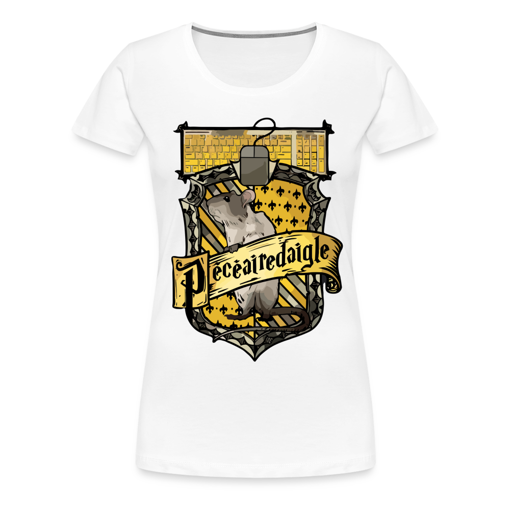 T-shirt Femme Blanc PECEAIREDAIGLE - Big Logo - blanc