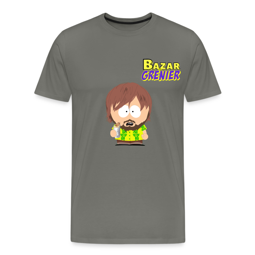 T-shirt Homme Gris Bazar Du Grenier SP - asphalte