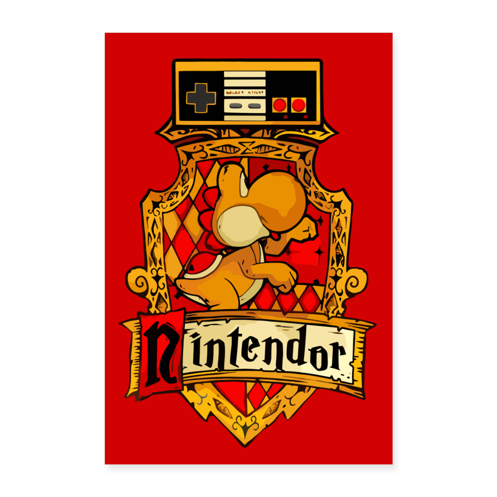 Poster NINTENDOR 60 X 90 cm - blanc
