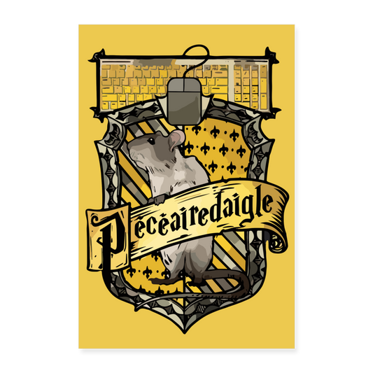 Poster PECERDAIGLE 40 X 60 cm - blanc