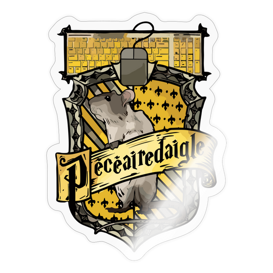 Sticker  PECERDAIGLE Ø 10 Cm - brillant transparent