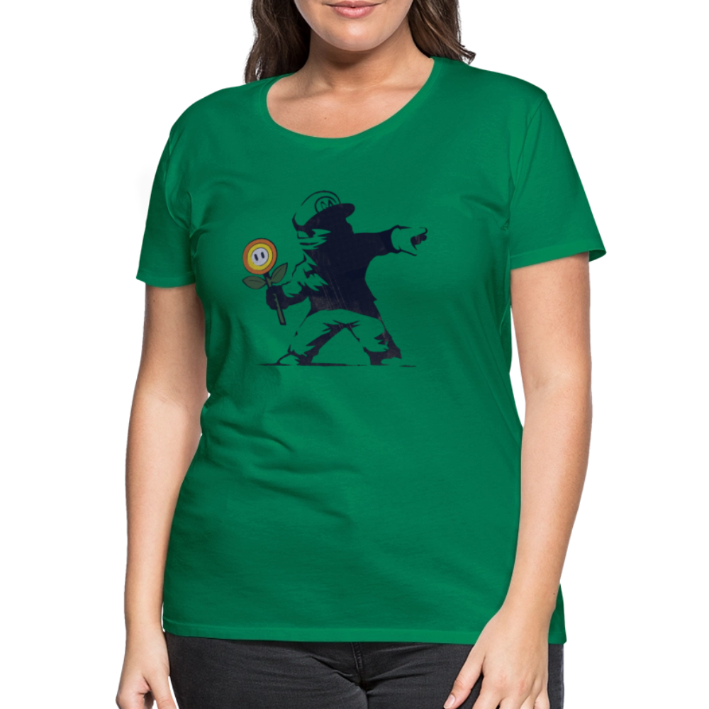 Mario X Banksy Femme - kelly green