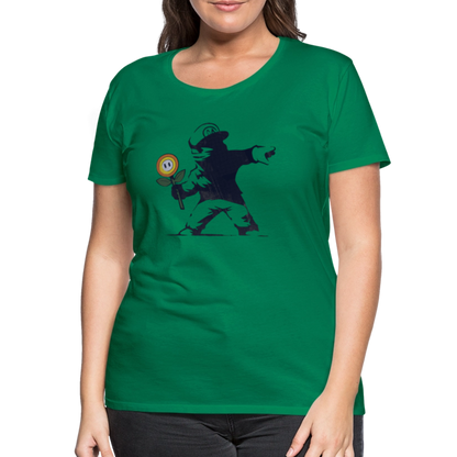 Mario X Banksy Femme - kelly green