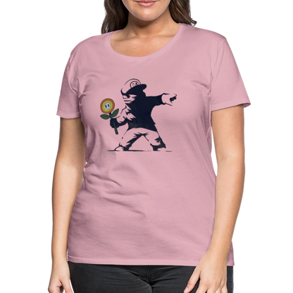 Mario X Banksy Femme - rose shadow