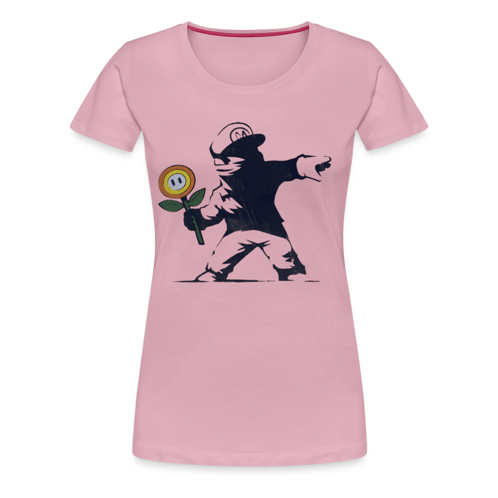Mario X Banksy Femme - rose shadow