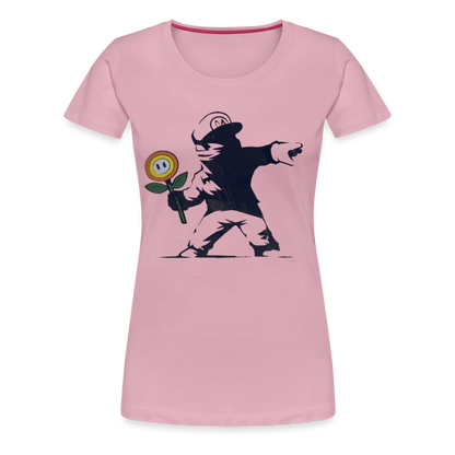 Mario X Banksy Femme - rose shadow