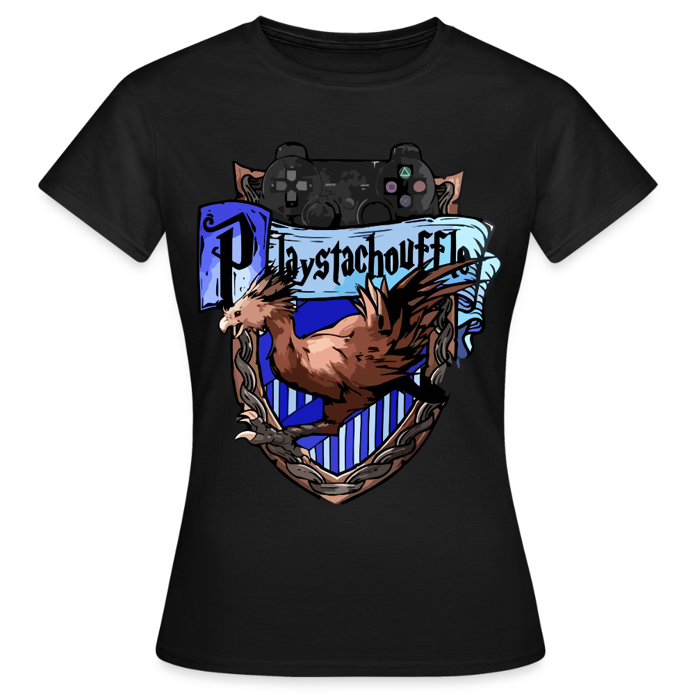 T-shirt Femme Noir PLAYSTACHOUFFLE - Big Logo - noir