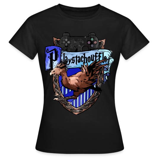 T-shirt Femme Noir PLAYSTACHOUFFLE - Big Logo - noir