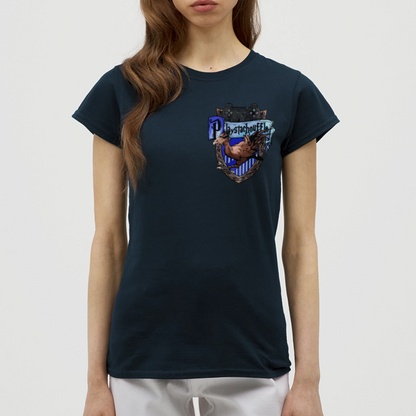 T-shirt Femme Bleu Marine PLAYSTACHOUFFLE Mini - marine