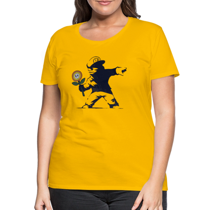 Mario X Banksy Femme - sun yellow