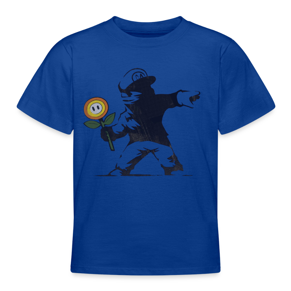Mario X Banksy  Ado - royal blue