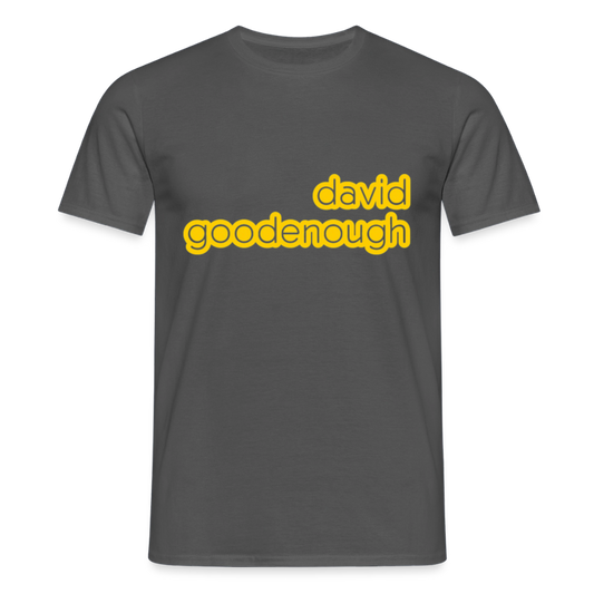 T-shirt  Homme Noir Chiné David Goodenough Classic - charbon