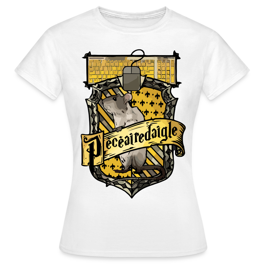 T-shirt Femme Blanc PECEAIREDAIGLE - Big Logo - blanc