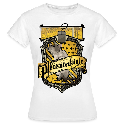 T-shirt Femme Blanc PECEAIREDAIGLE - Big Logo - blanc