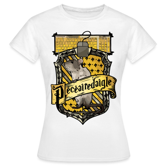 T-shirt Femme Blanc PECEAIREDAIGLE - Big Logo - blanc