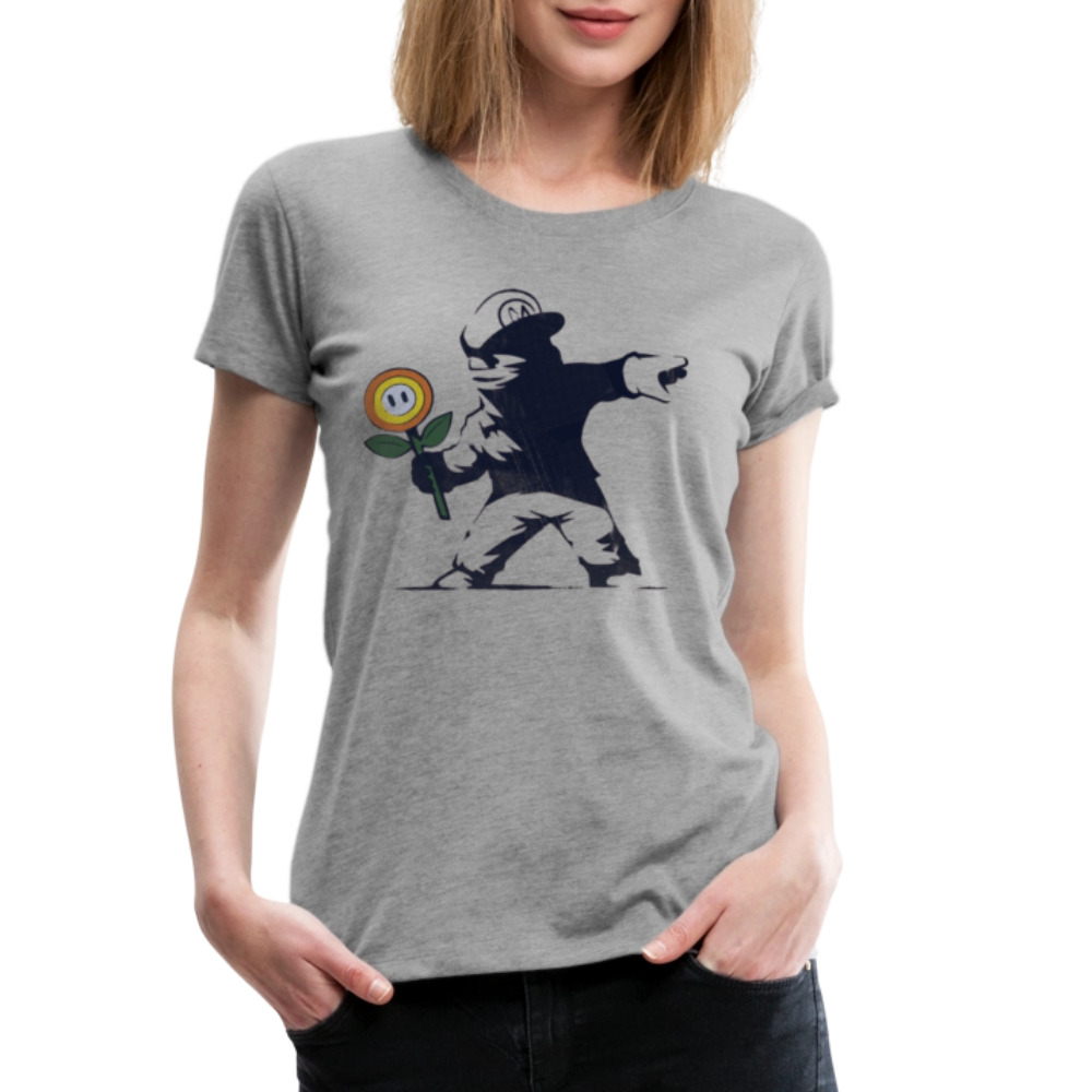 Mario X Banksy Femme - heather grey