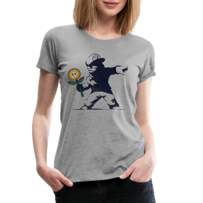 Mario X Banksy Femme - heather grey