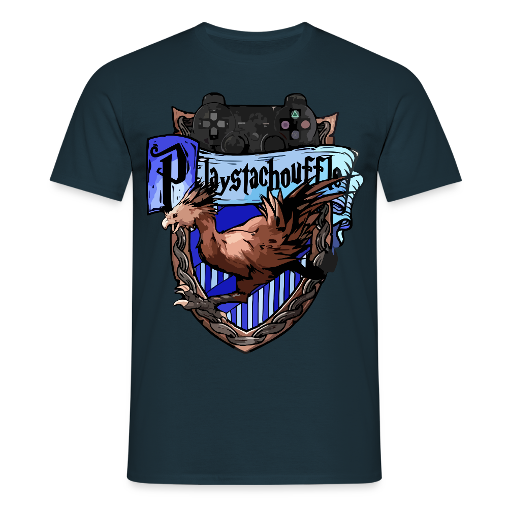 T-shirt Homme Bleu Marine PLAYSTACHOUFFLE - Big Logo - marine