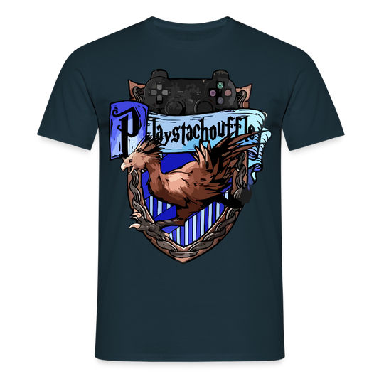 T-shirt Homme Bleu Marine PLAYSTACHOUFFLE - Big Logo - marine