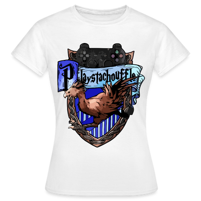 T-shirt Femme Blanc PLAYSTACHOUFFLE - Big Logo - blanc