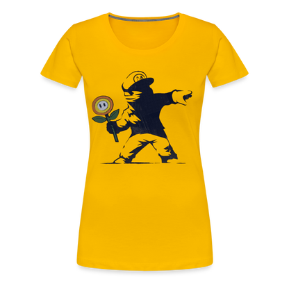 Mario X Banksy Femme - sun yellow