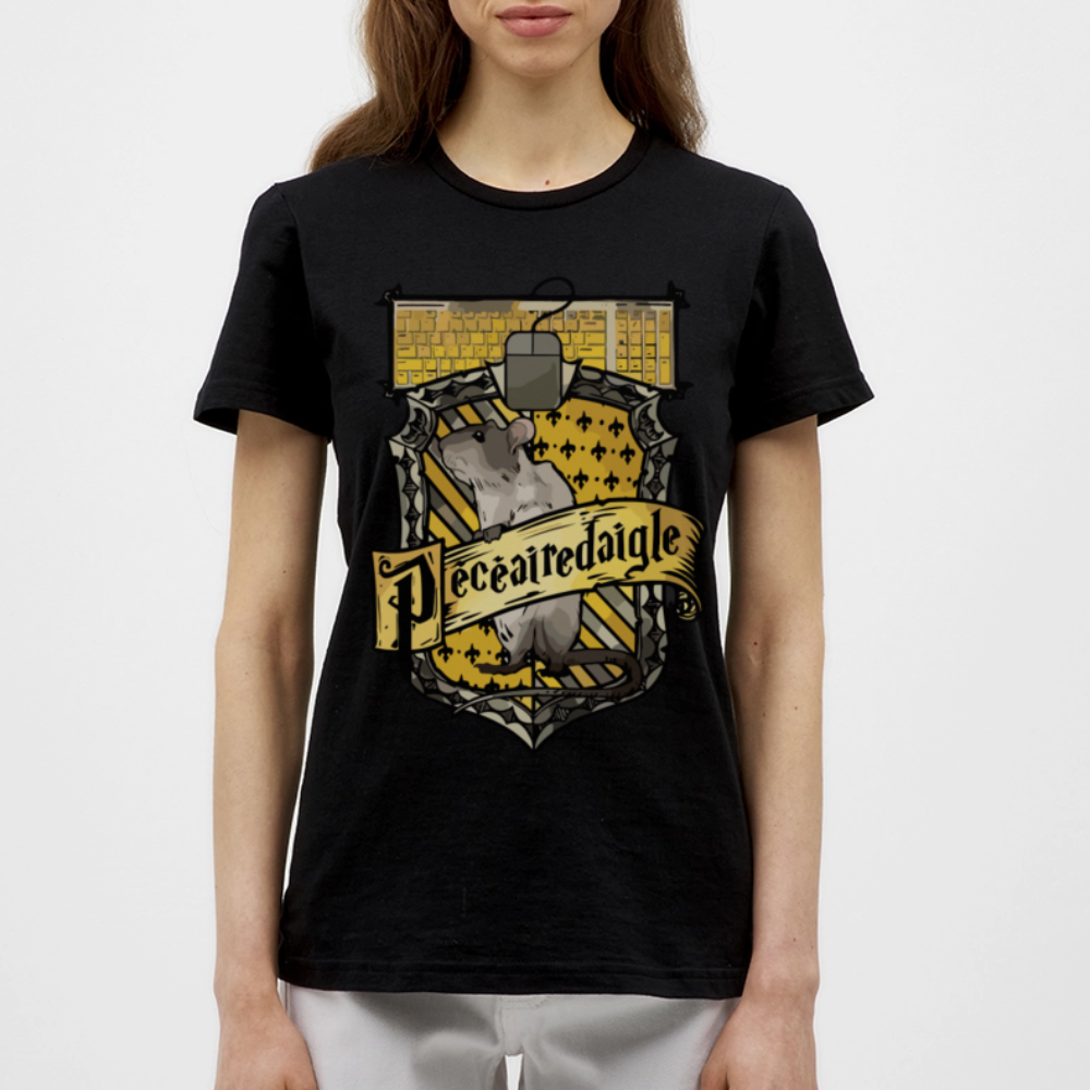 T-shirt Femme Noir PECEAIREDAIGLE - Big Logo - noir