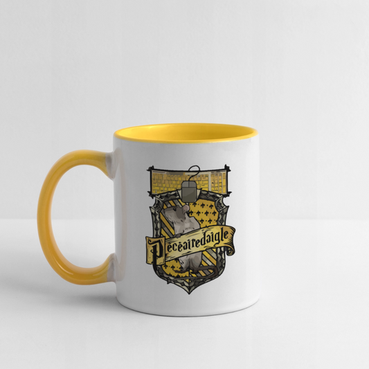 Mug Blanc et Jaune PECEAIREDAIGLE - blanc/jaune