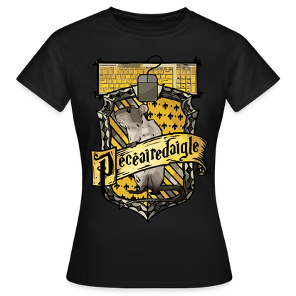 T-shirt Femme Noir PECEAIREDAIGLE - Big Logo - noir