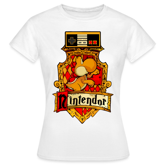 T-shirt Femme Blanc NINTENDOR - Big Logo - blanc