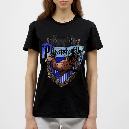T-shirt Femme Noir PLAYSTACHOUFFLE - Big Logo - noir