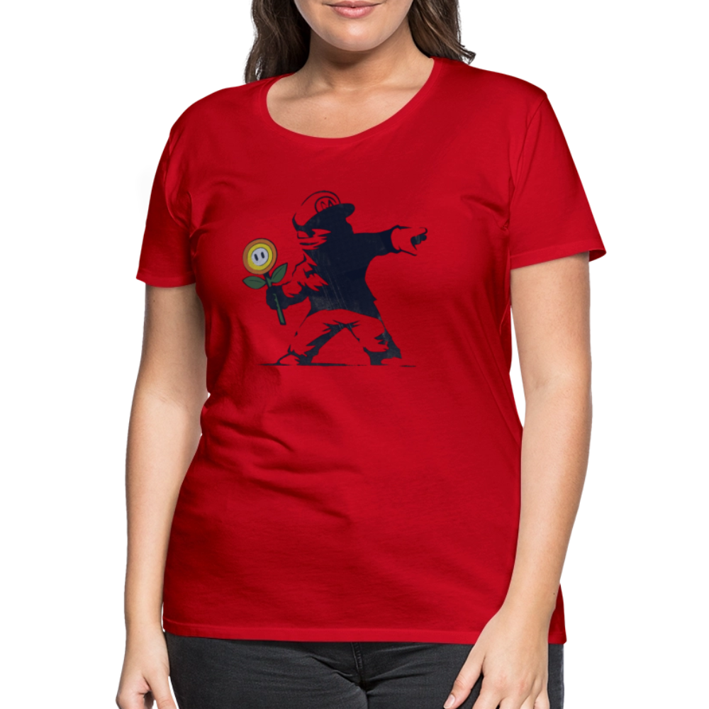 Mario X Banksy Femme - red