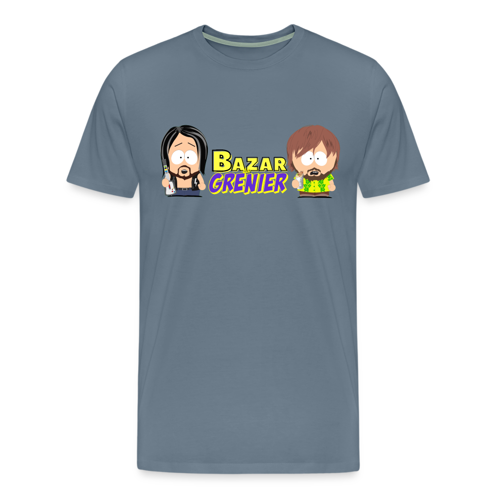 T-shirt Gris Bleu Bazar Du Grenier SP 3 - gris bleu