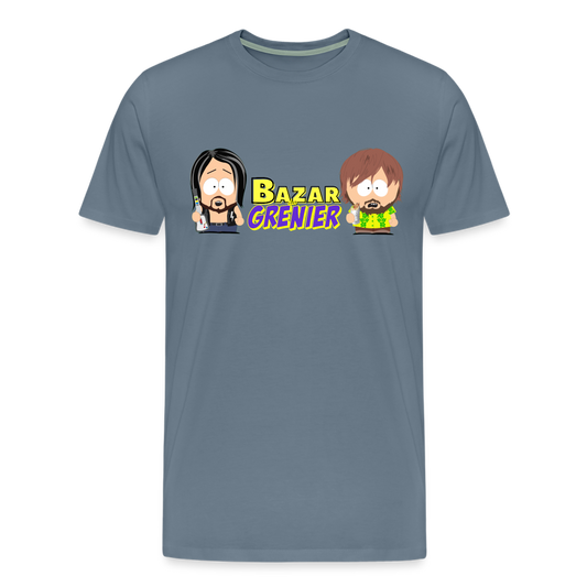T-shirt Gris Bleu Bazar Du Grenier SP 3 - gris bleu