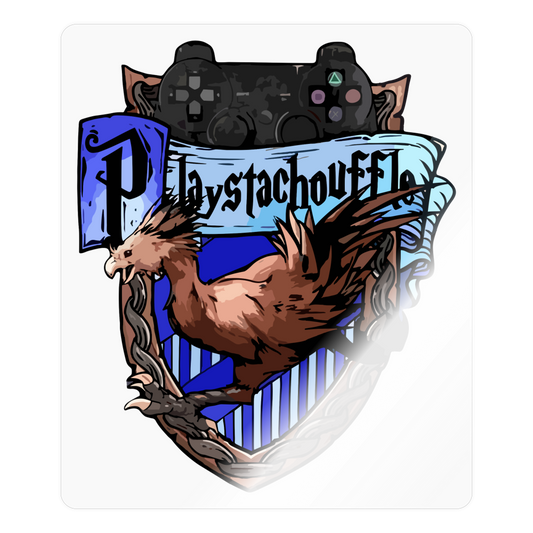 Sticker  PLAYSTACHOUFFLE  Ø 10 Cm - brillant transparent